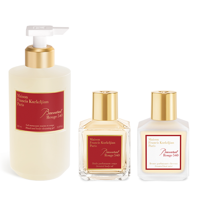 Baccarat Rouge 540, , hi-res, Gel detergente profumato, Olio profumato <br>e brume per capelli trio