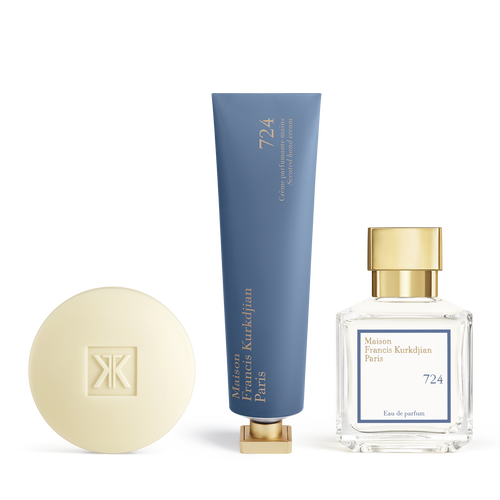 724 ⋅ Scented soap, Scented hand cream <br>and Eau de parfum Trio 724 ⋅ Scented soap, Scented hand cream <br>and Eau de parfum Trio
