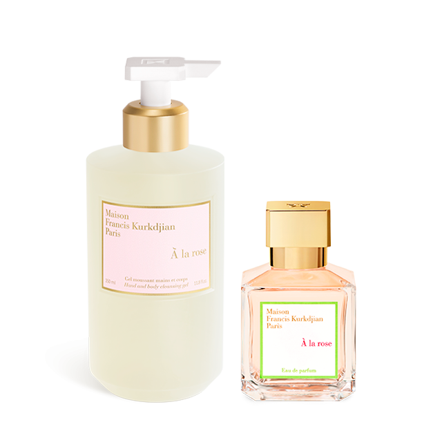 À la rose, , hi-res, Scented hand & body cleansing gel <br>and Eau de parfum Duo