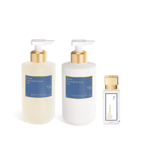 724, , hi-res, Gel detergente per mani & corpo, Latte profumato per il corpo<br>e Eau de parfum Trio