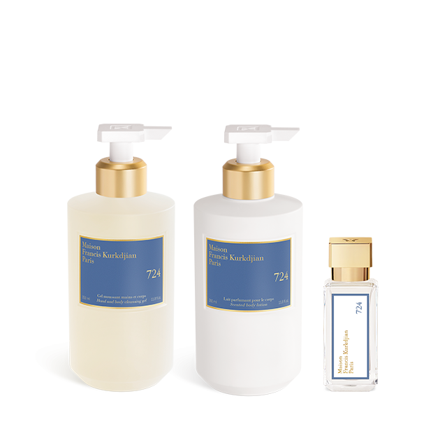 724, , hi-res, Scented hand & body cleansing gel, Scented body lotion<br>and Eau de parfum Trio