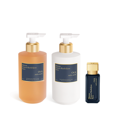 OUD satin mood, , hi-res, Trio Gel moussant mains & corps, Lait parfumant pour le corps<br>et Eau de parfum