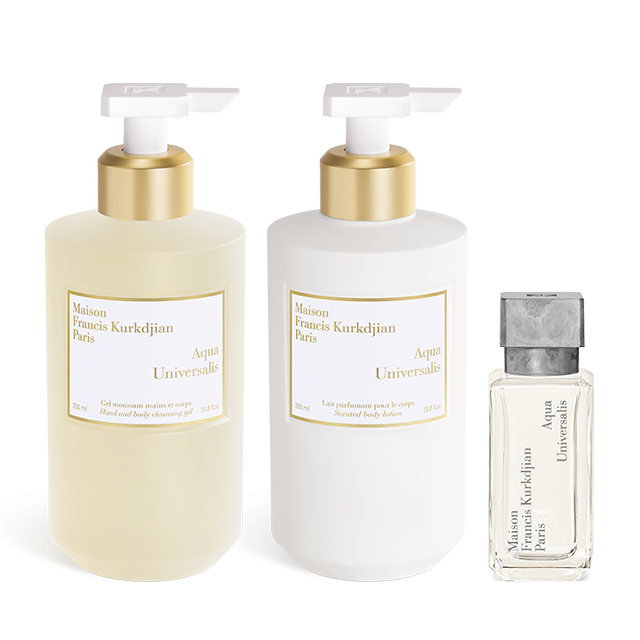 Aqua Universalis, , hi-res, Trio Gel moussant mains & corps, Lait parfumant pour le corps <br>et Eau de toilette
