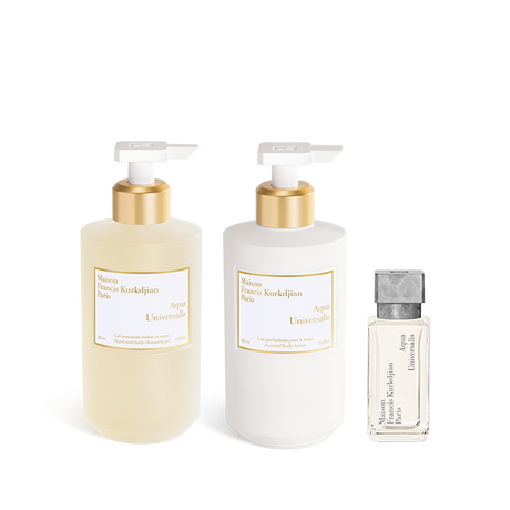 Aqua Universalis, , hi-res, Gel detergente per mani & corpo, Latte profumato per il corpo<br>e Eau de toilette Trio