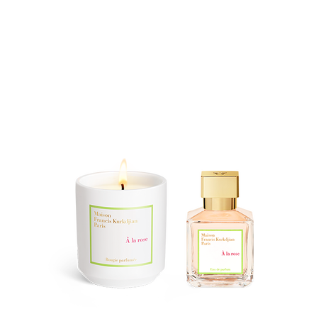 À la rose, , hi-res, Scented candle<br>and Eau de parfum Duo