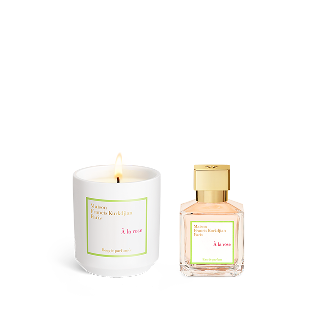À la rose, , hi-res, Scented candle<br>and Eau de parfum Duo