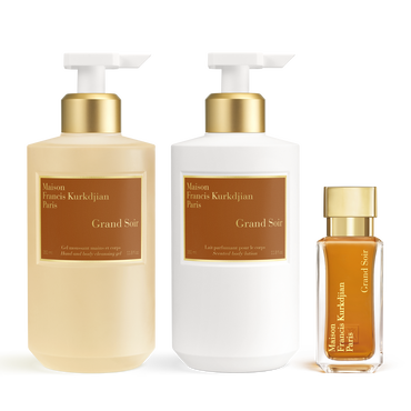Grand Soir ⋅ Scented hand & body cleansing gel<br>and Eau de Grand Soir ⋅ Scented hand & body cleansing gel<br>and Eau de