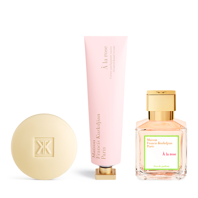 À la rose, , hi-res, Scented soap, Scented hand cream <br>and Eau de parfum Trio