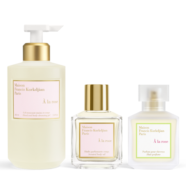 À la rose ⋅ Scented hand & body cleansing gel, Scented body oil