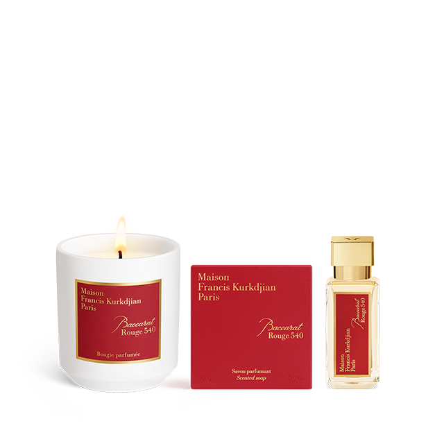 Baccarat Rouge 540 Scented candle Scented soap and Eau de