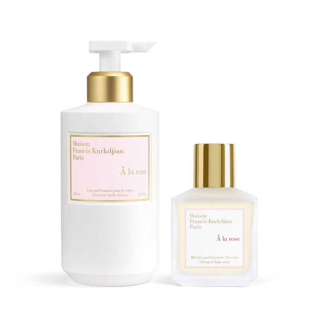 À la rose ⋅ Scented body lotion <br>and Scented hair mist Duo