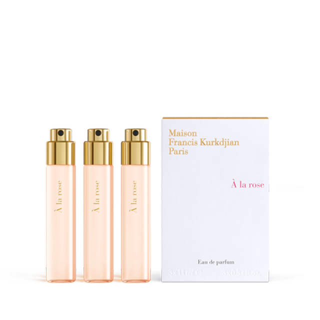 À la rose, 3x11ml, hi-res, Eau de parfum - refills