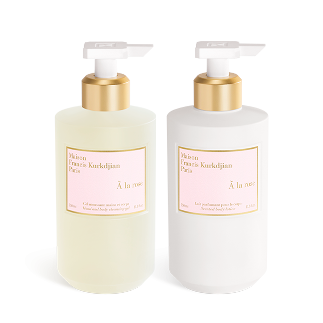 À la rose, , hi-res, Gel limpiador de manos & cuerpo y Leche corporal perfumada Duo