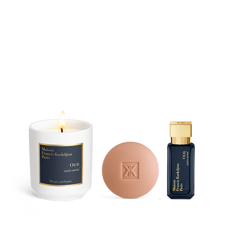 OUD satin mood, , hi-res, Scented candle, Scented soap<br>and Eau de parfum Trio