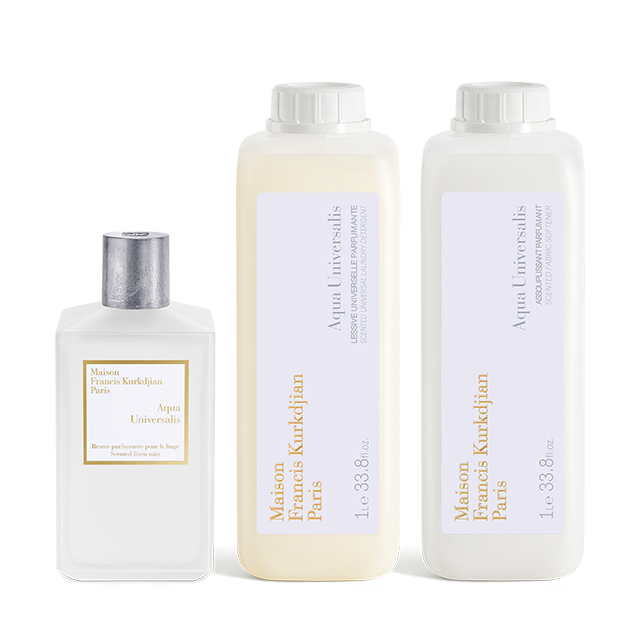 Aqua Universalis, , hi-res, Scented linen mist, Laundry detergent <br>and Fabric softener Trio