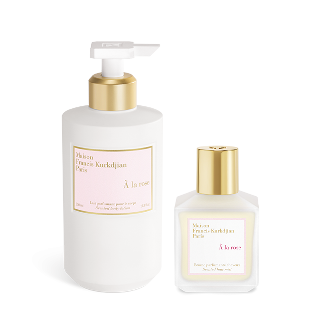 À la rose, , hi-res, Latte profumato per il corpo <br>e Profumo per capelli Duo