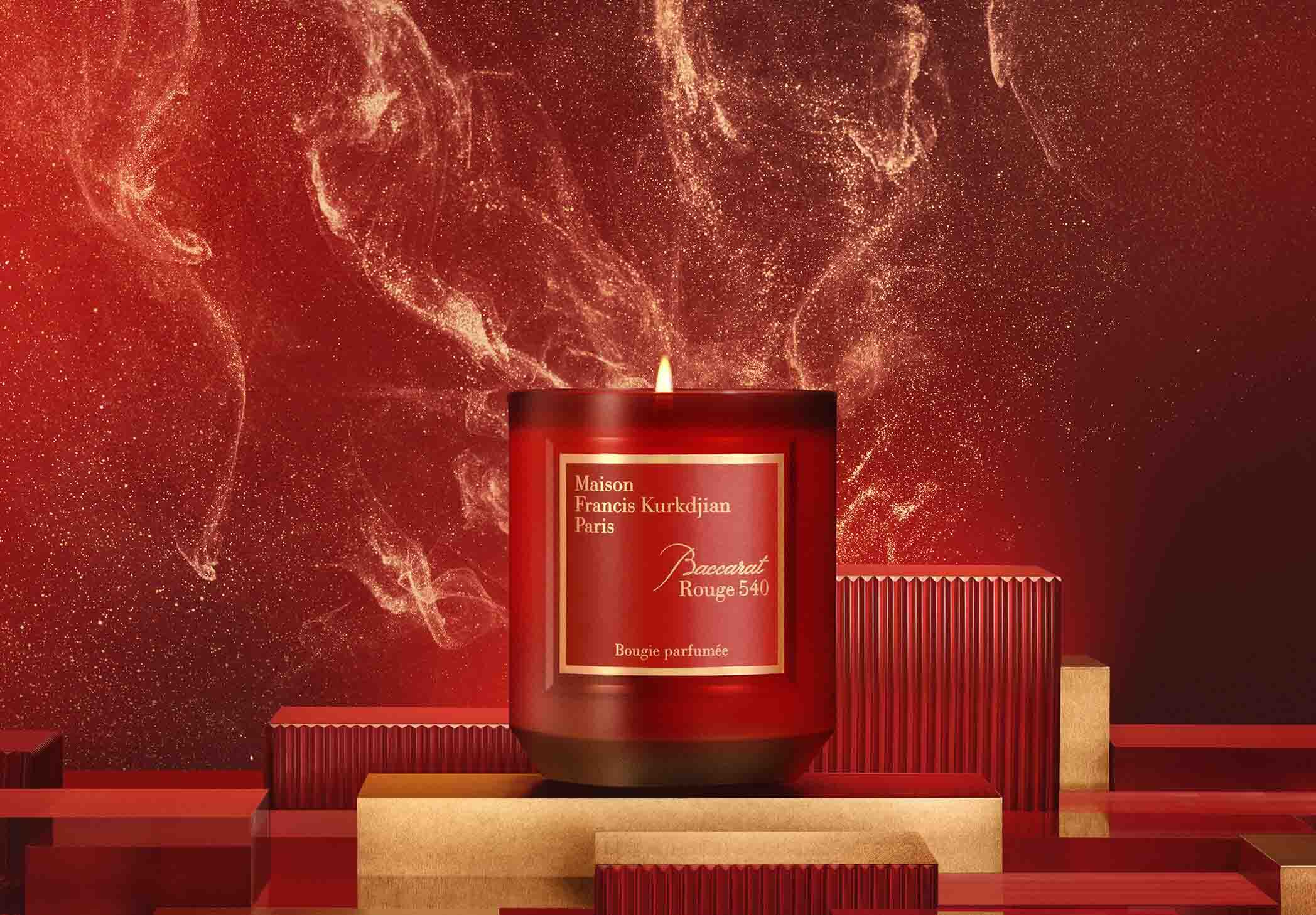 Francis Kurkdjian Baccarat Rouge キャンドル Maison Paris Baccarat Rouge 540 Candle | 9.8 oz | Smallflower