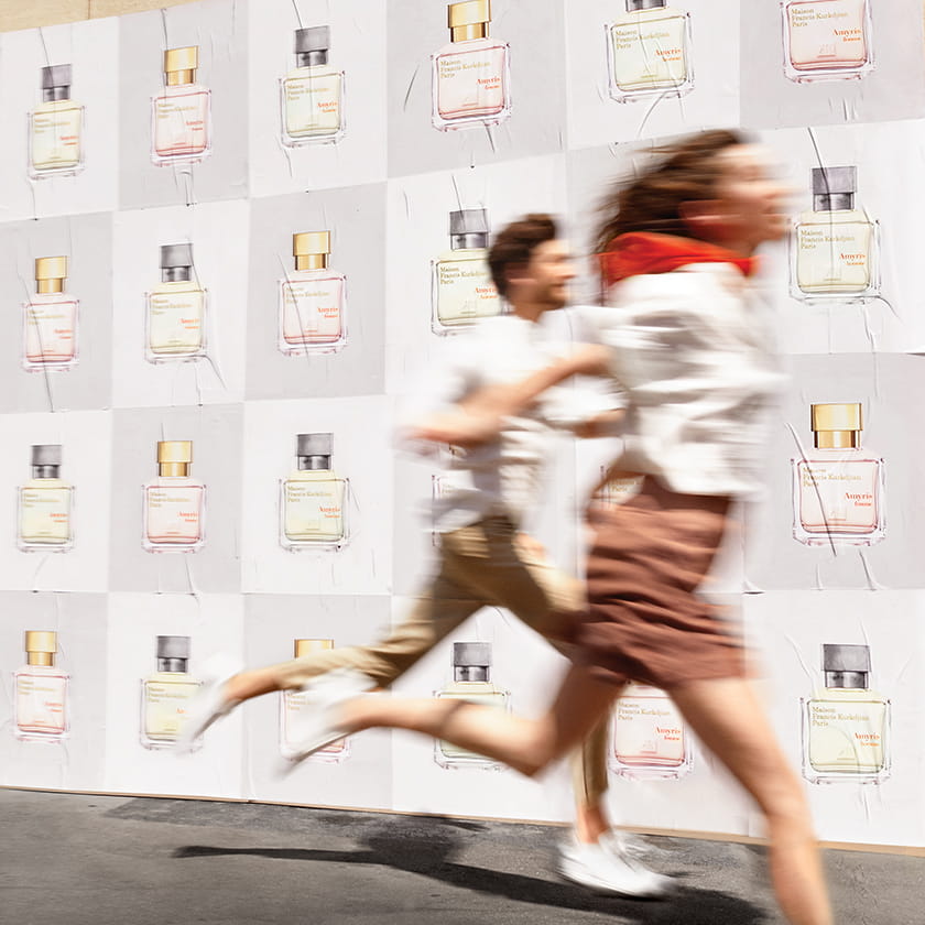 Amyris Woman and Man running